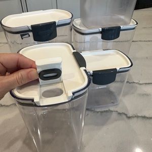 Progressive Prokeeper Clear Plastic Storage Containers  5 pc Set